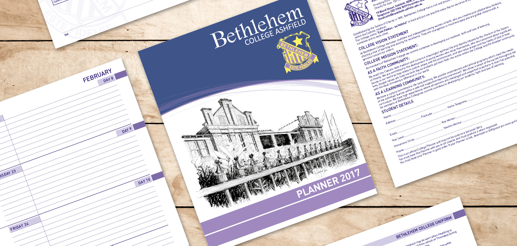 School Student Diary Design & Print Bethlehem College Openbook