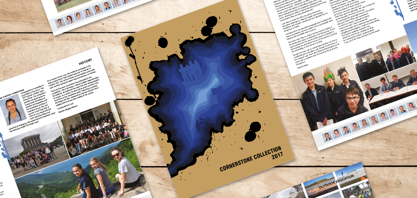 School Yearbook Cornerstone College Openbook Howden Print & Design